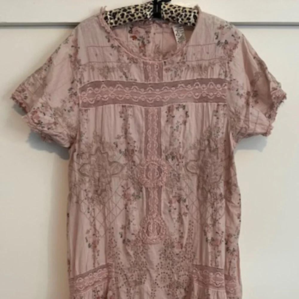 Magnolia Pearl Pink Floral Midi Dress - Picture 5 of 15